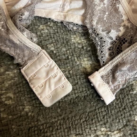 Felina Pink and Gray Lace Bralette Medium - Picture 3 of 4